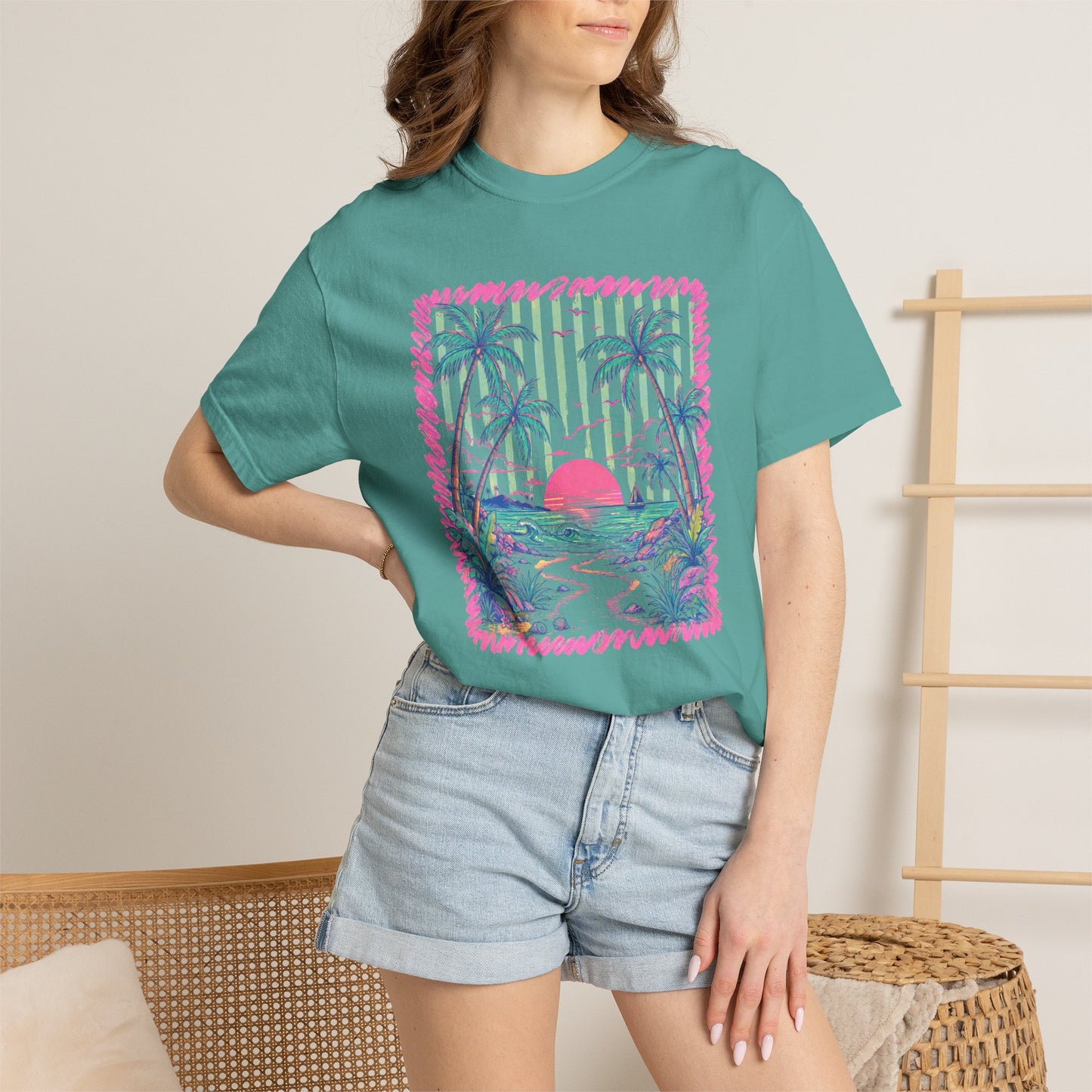 Comfort Colors sunset tee