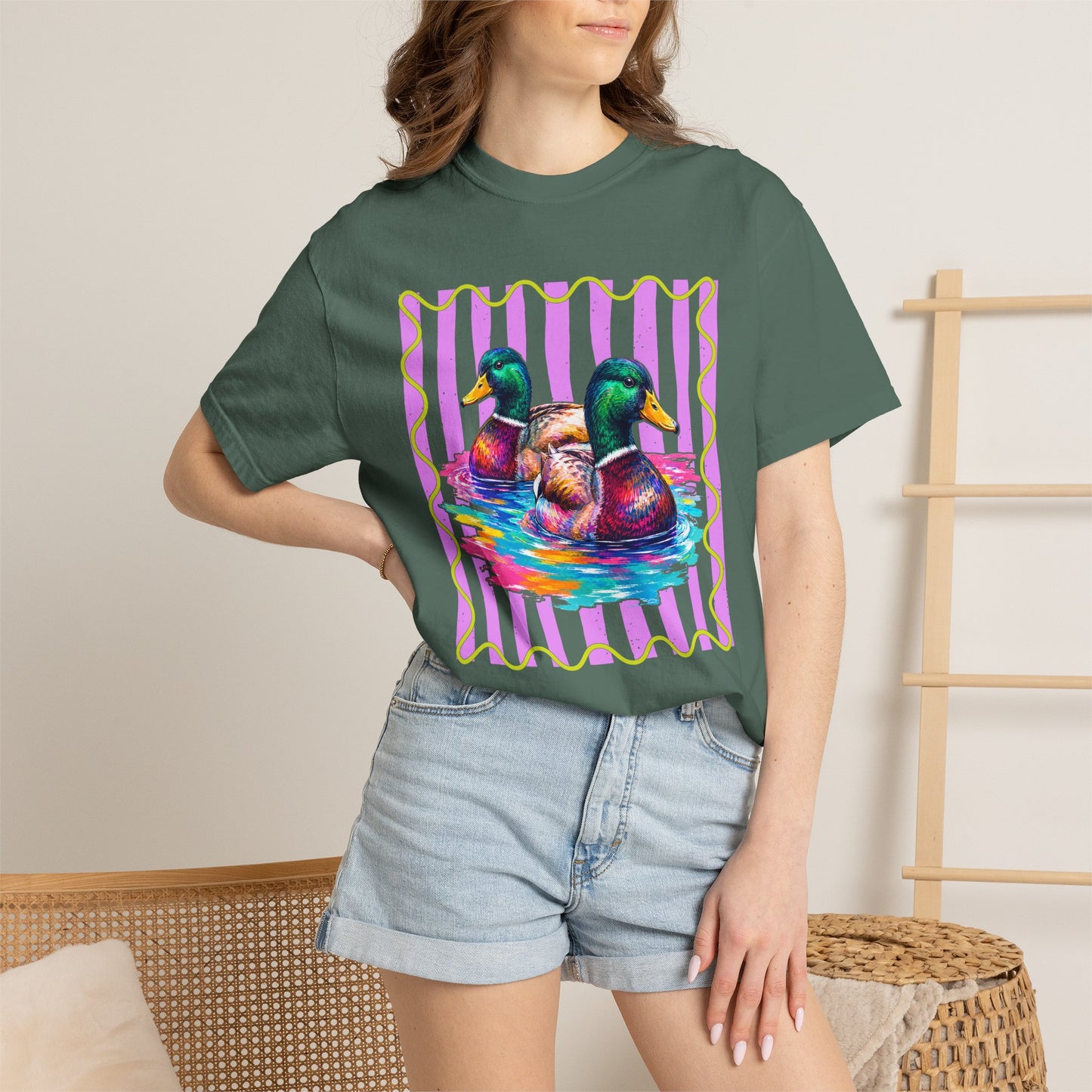 Comfort Colors Mallard Ducks Graphic T-Shirt
