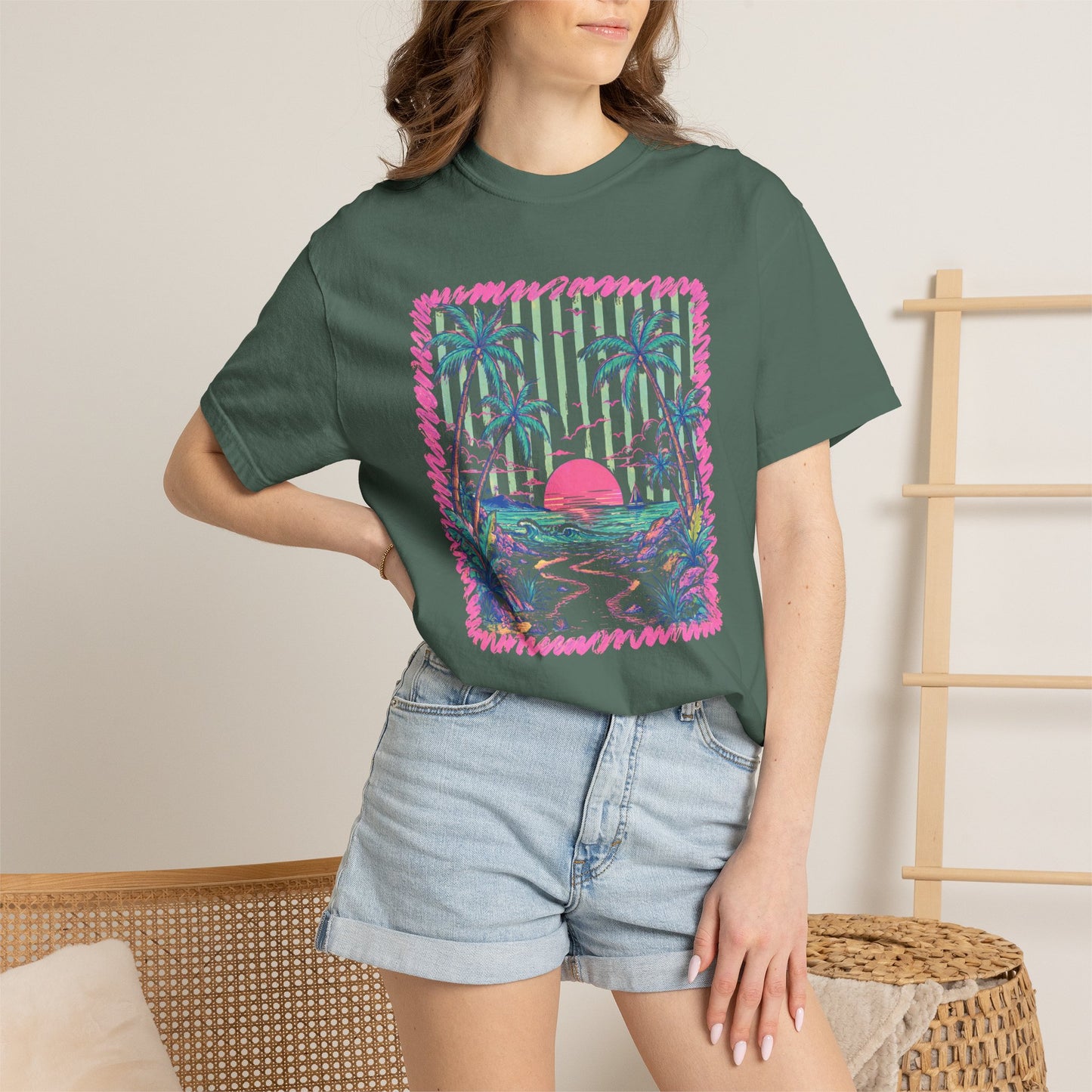 Comfort Colors sunset tee