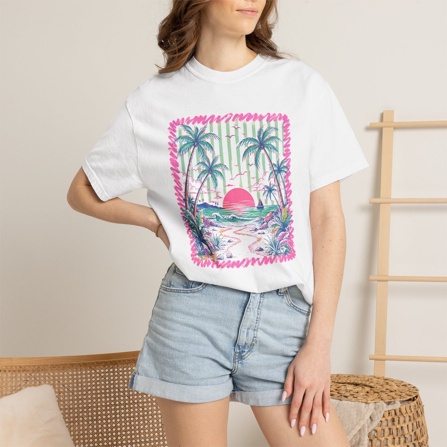 Comfort Colors sunset tee