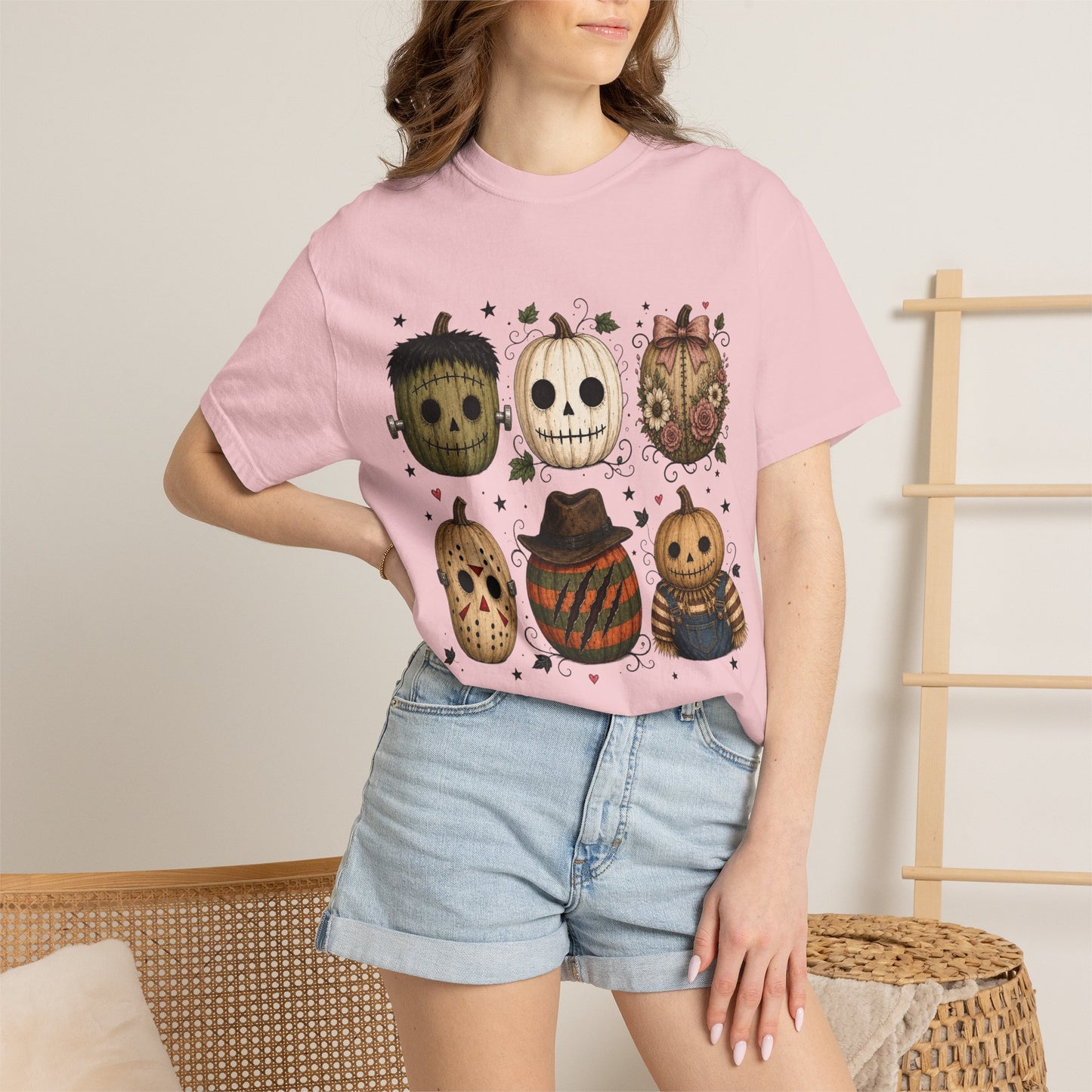 Comfort Colors Halloween Pumpkin Mask T-Shirt