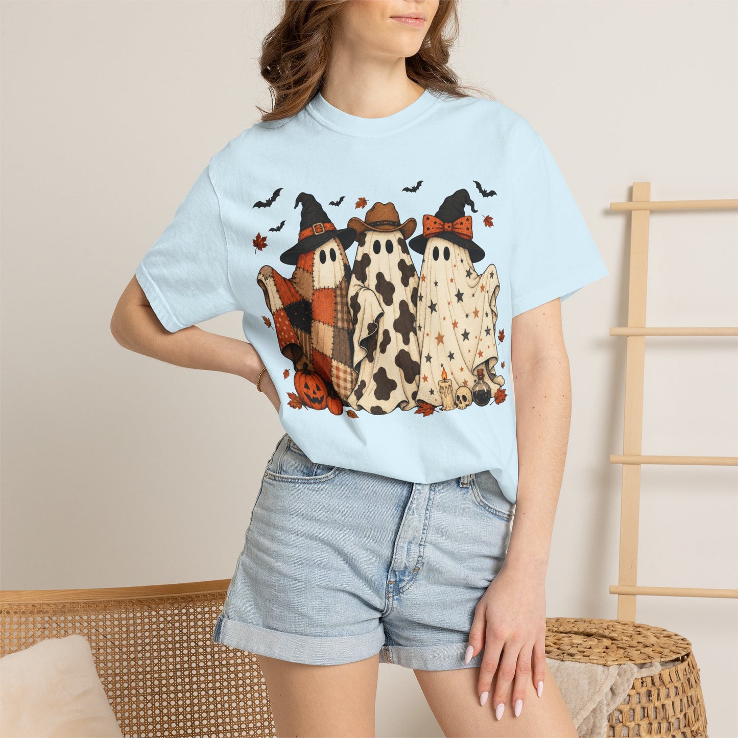 Comfort Colors Halloween Ghost Trio T-Shirt