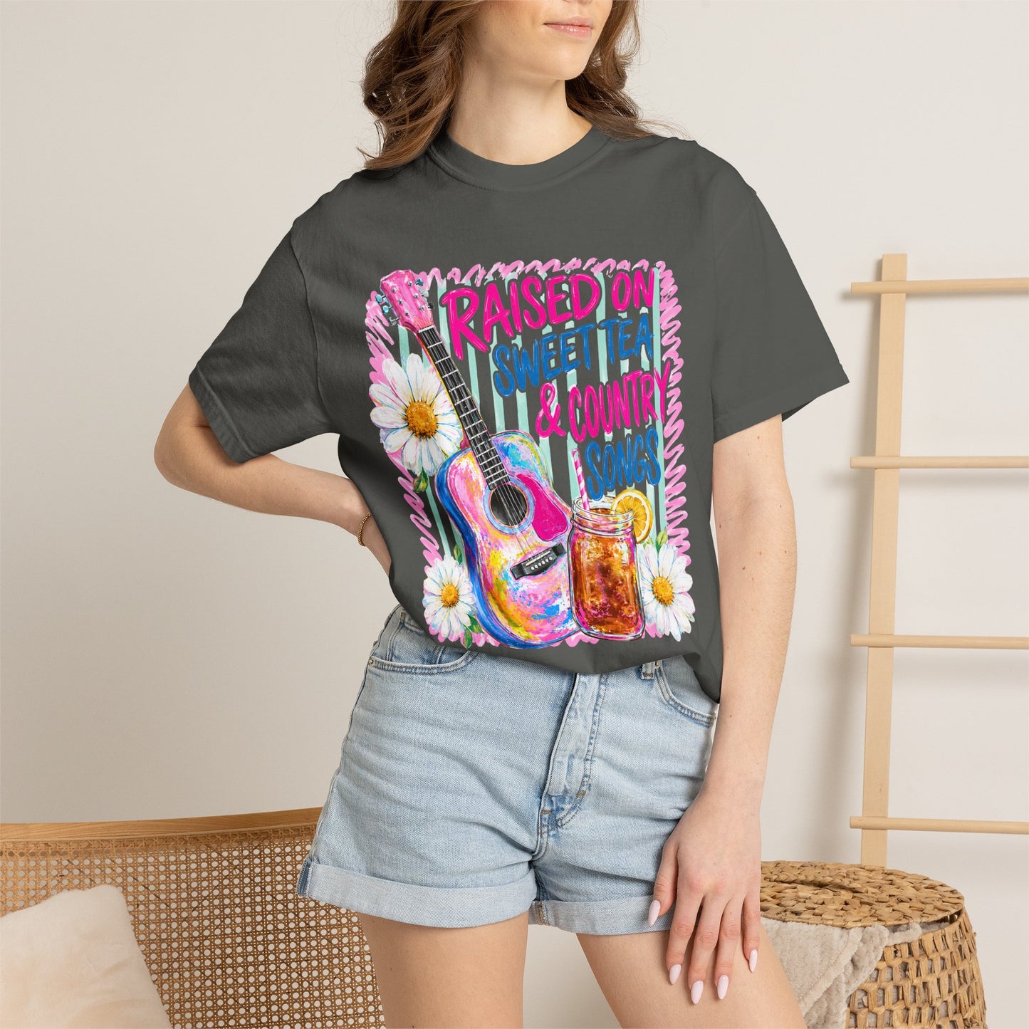 Comfort Colors Raised on Sweet Tea & Country Songs T-Shirt