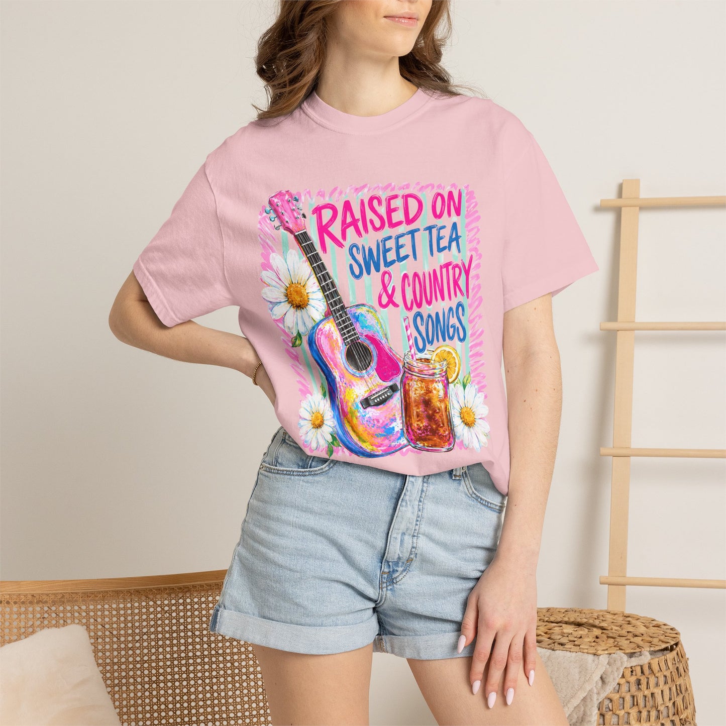 Comfort Colors Raised on Sweet Tea & Country Songs T-Shirt
