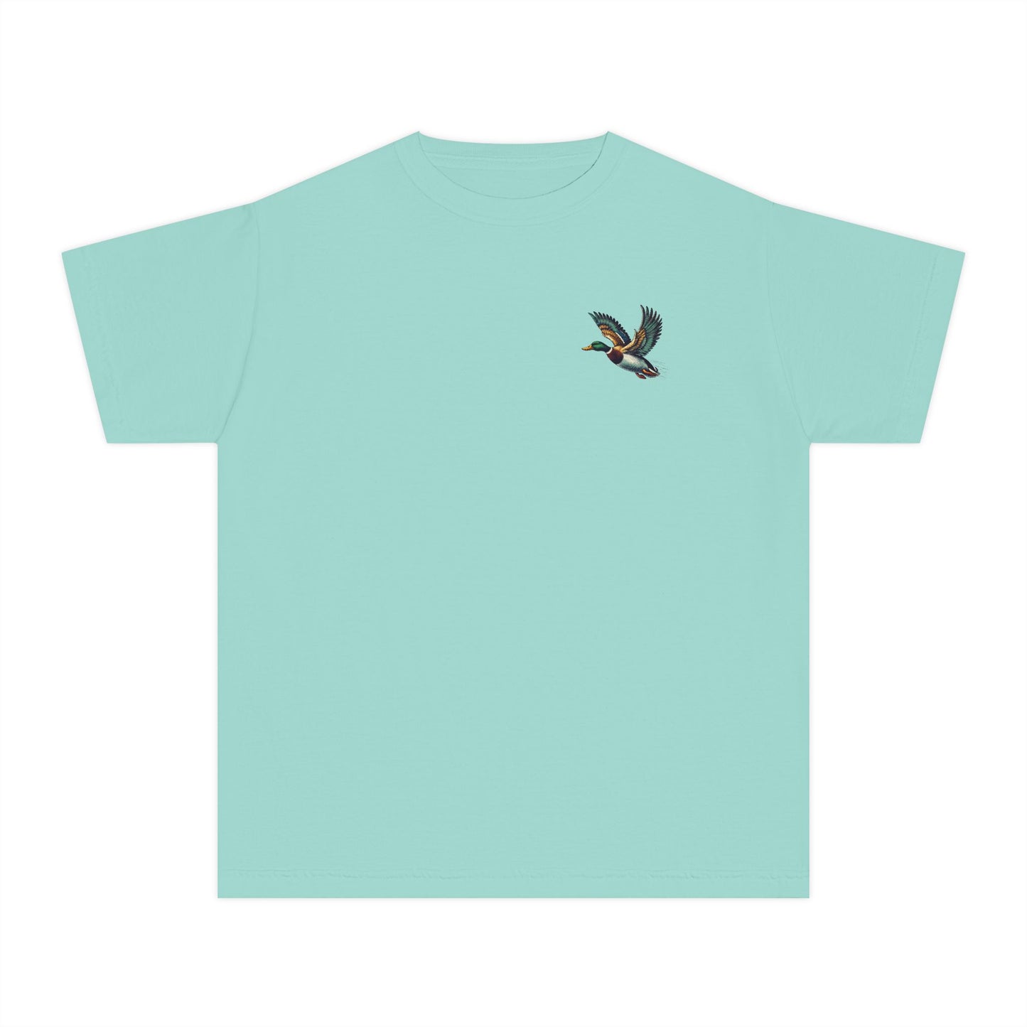 Youth Comfort Colors Vintage Duck Hunting Scene with Pointing Spaniel