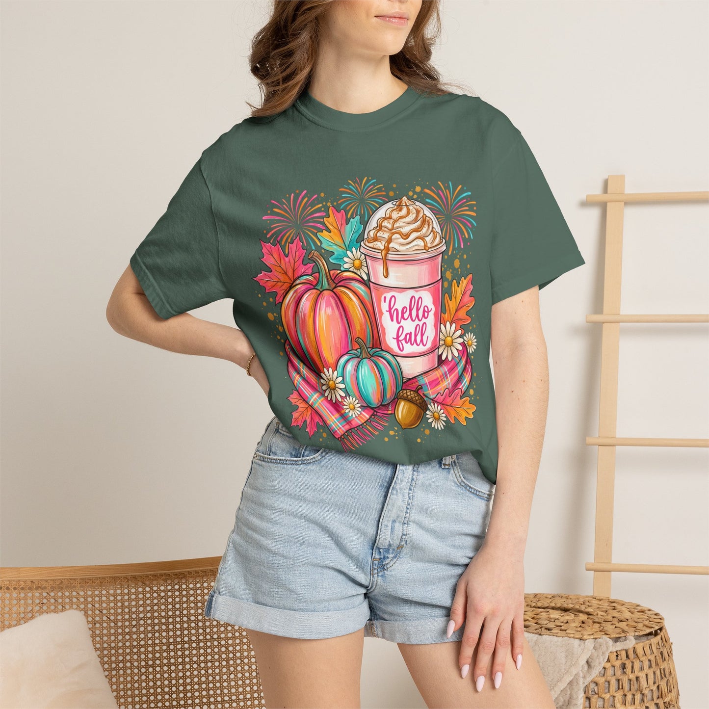 Hello Fall Pumpkin Latte T-Shirt