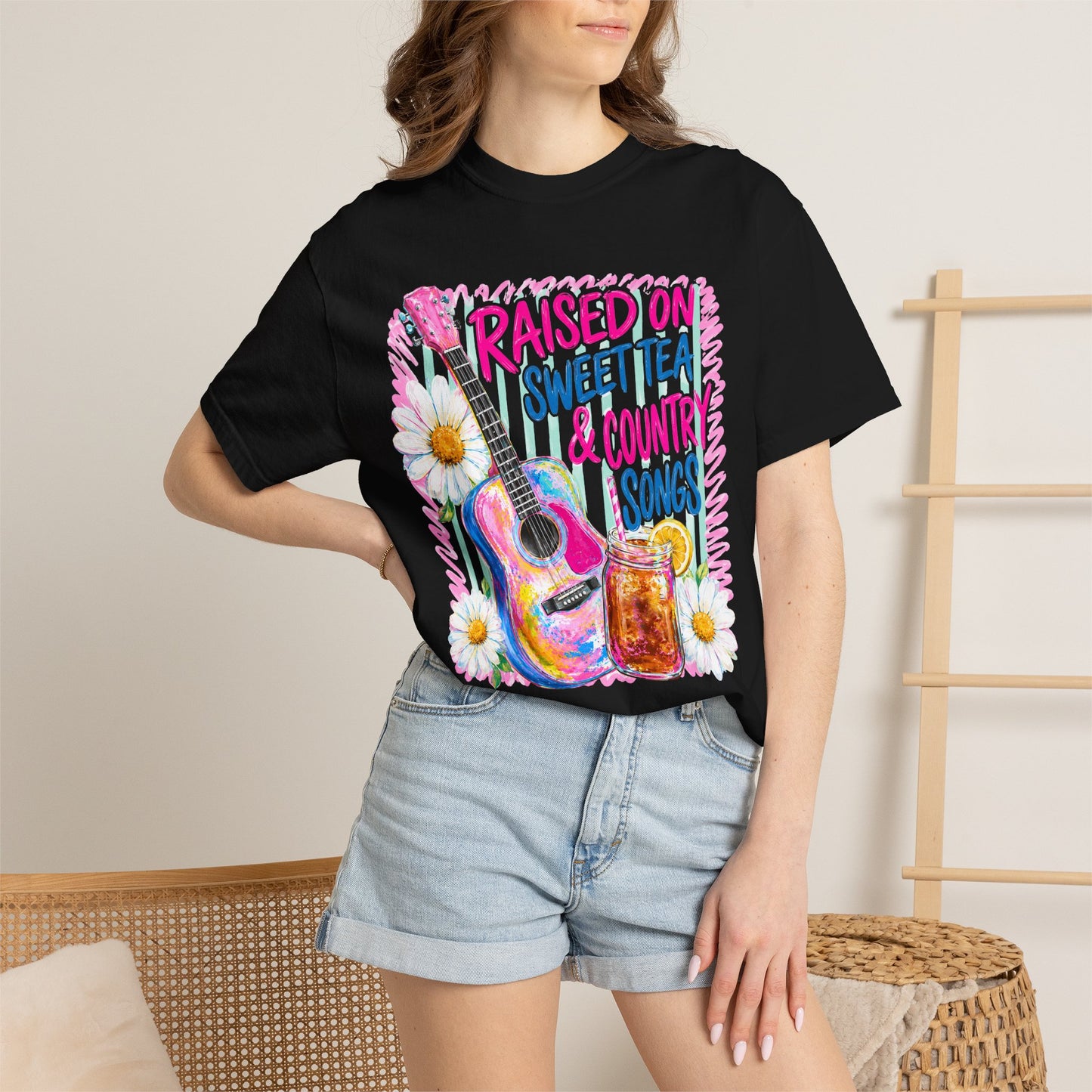 Comfort Colors Raised on Sweet Tea & Country Songs T-Shirt