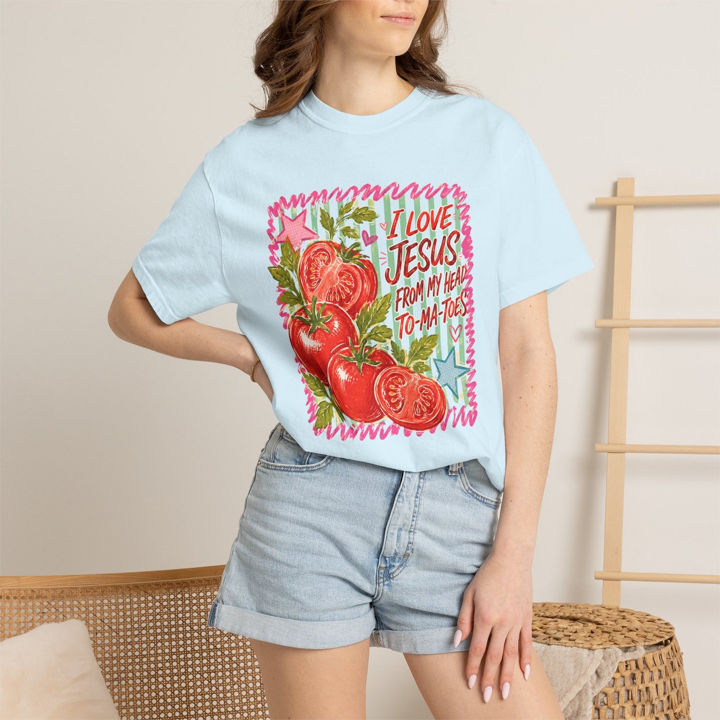 Comfort Colors Jesus Tomato Graphic Tee