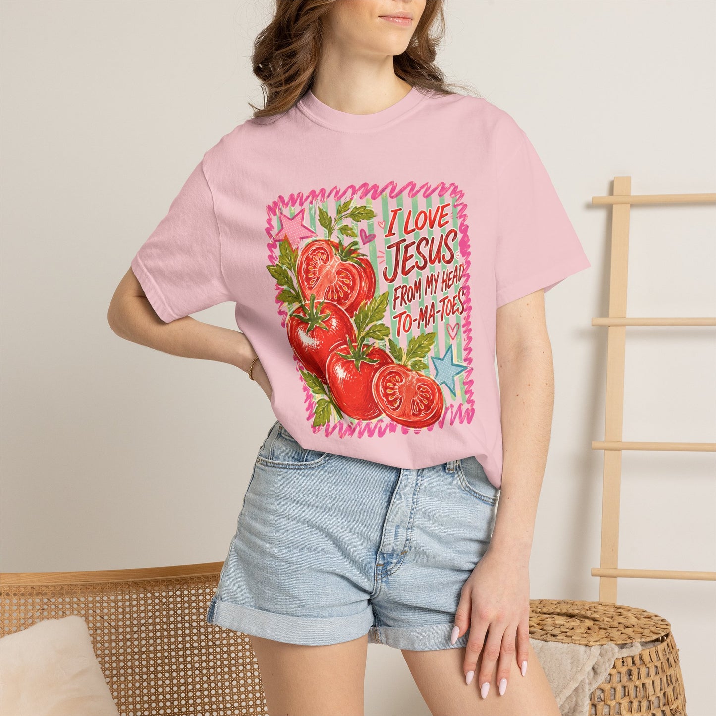 Comfort Colors Jesus Tomato Graphic Tee