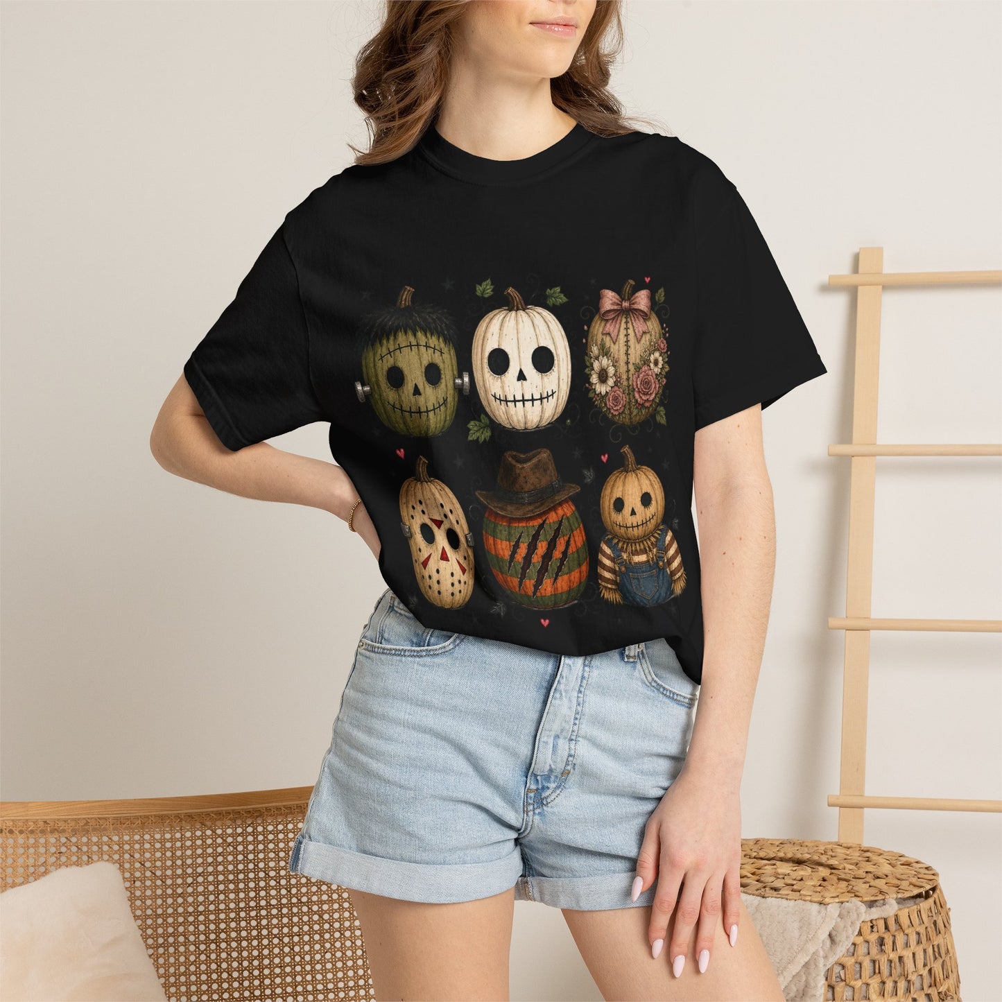 Comfort Colors Halloween Pumpkin Mask T-Shirt