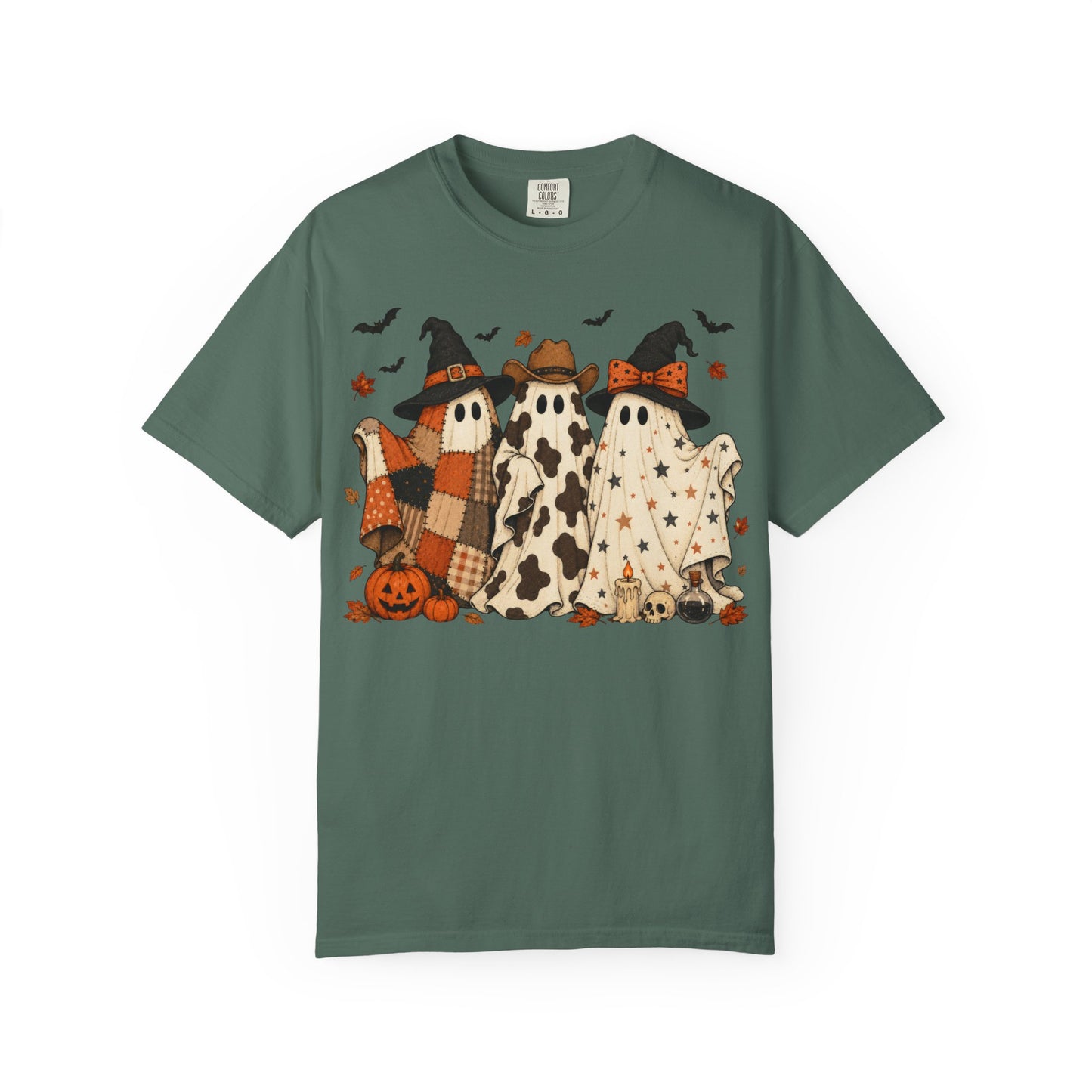 Comfort Colors Halloween Ghost Trio T-Shirt