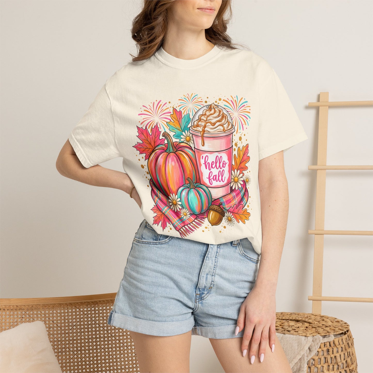Hello Fall Pumpkin Latte T-Shirt