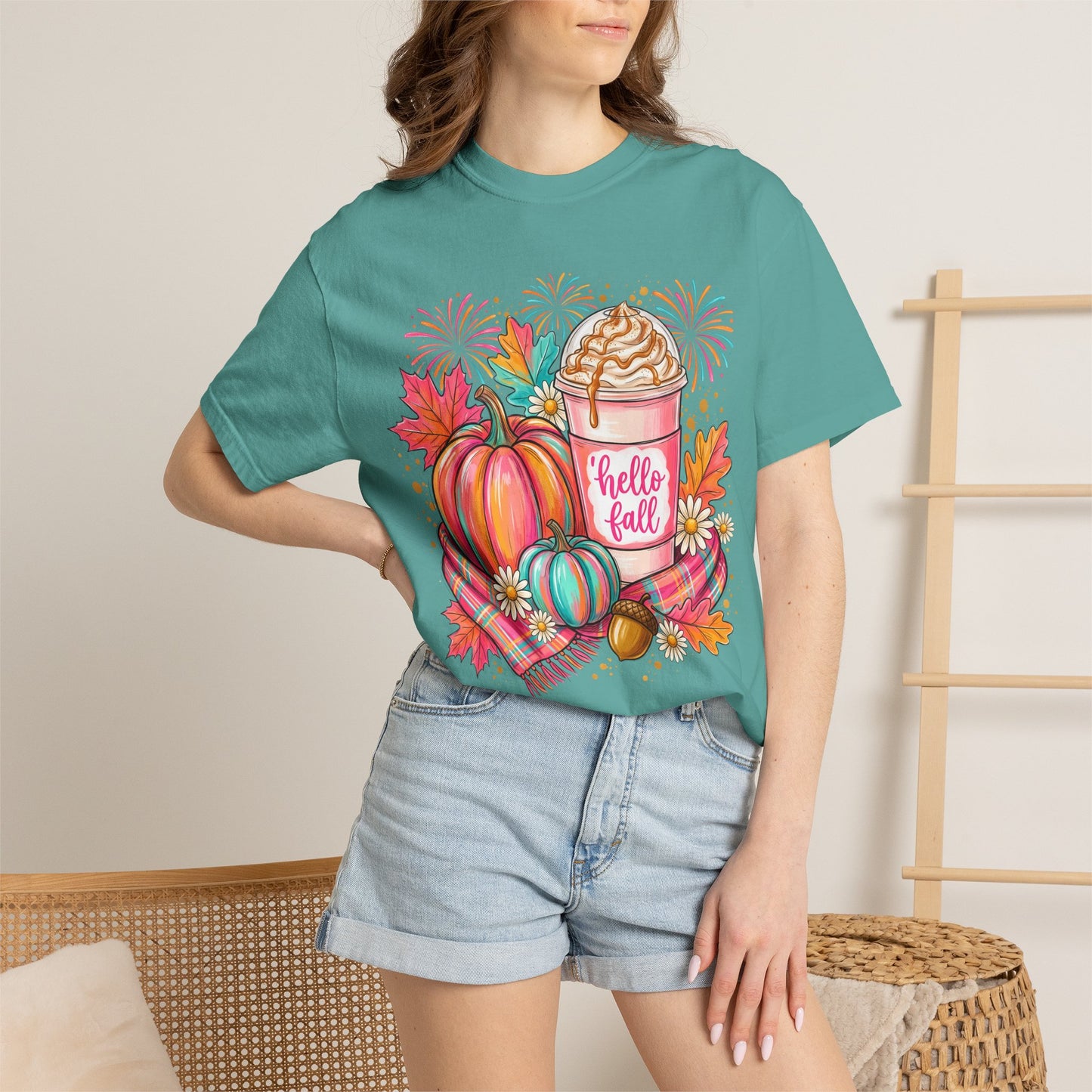 Hello Fall Pumpkin Latte T-Shirt