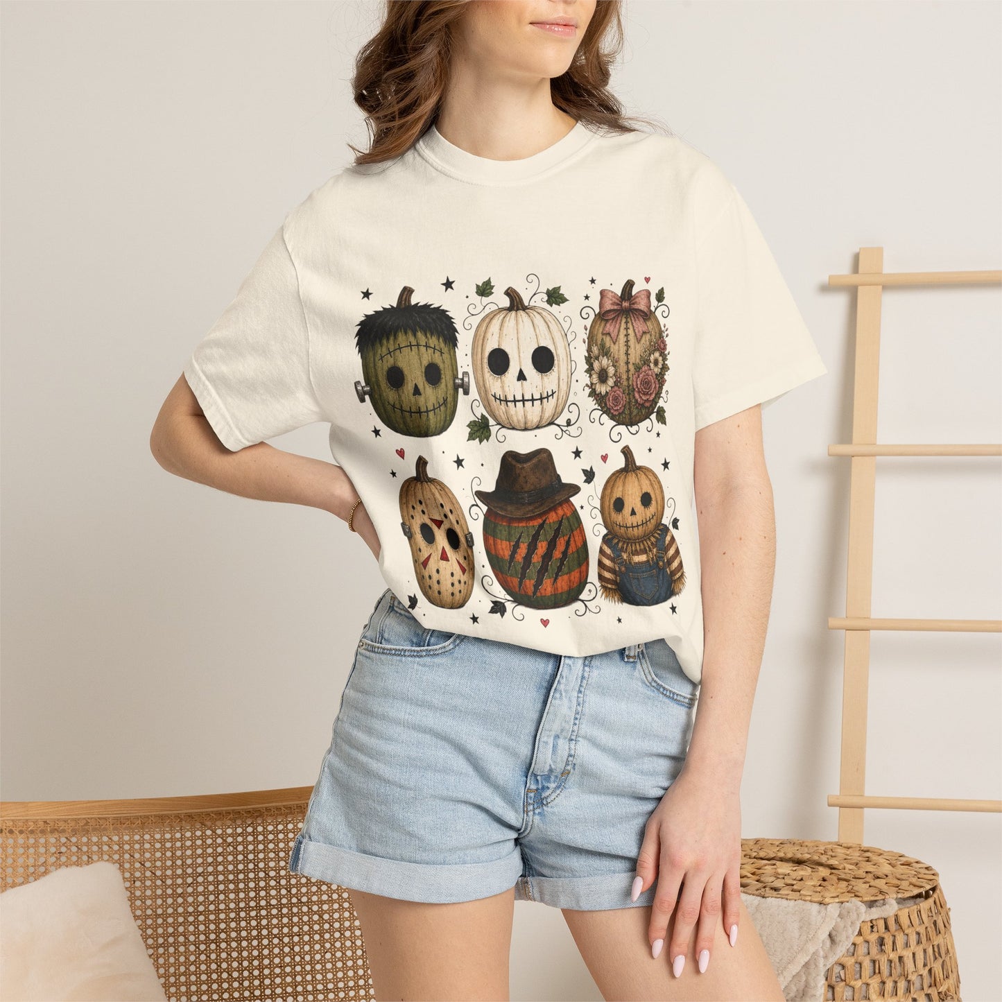 Comfort Colors Halloween Pumpkin Mask T-Shirt