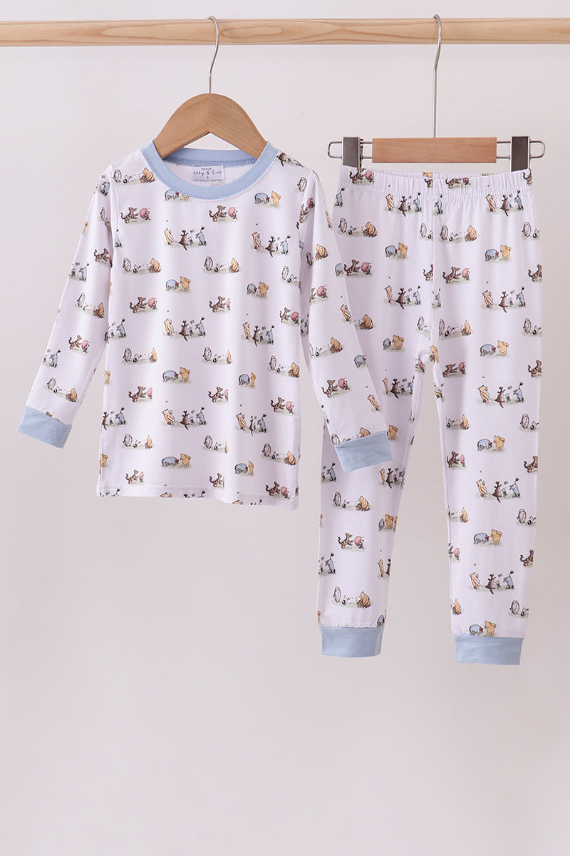 Premium character print bamboo pants set