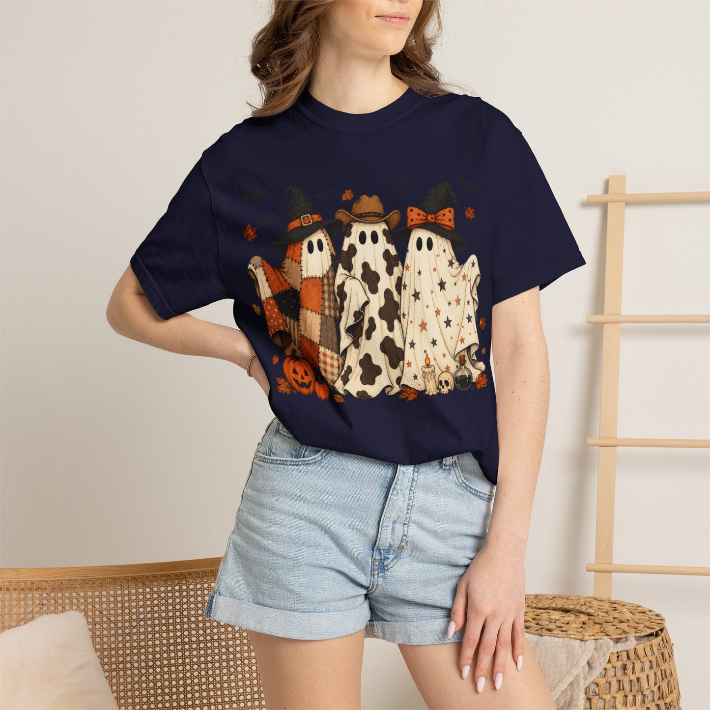 Comfort Colors Halloween Ghost Trio T-Shirt