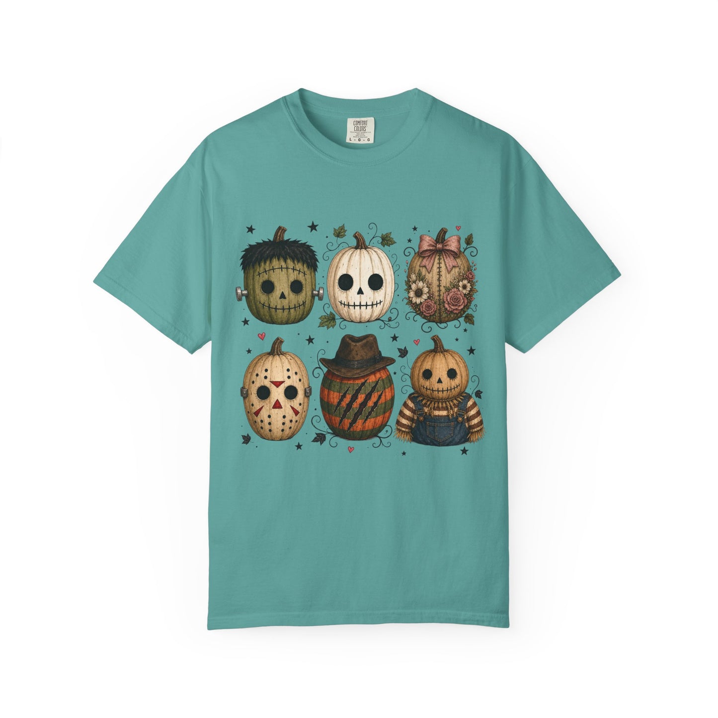 Comfort Colors Halloween Pumpkin Mask T-Shirt