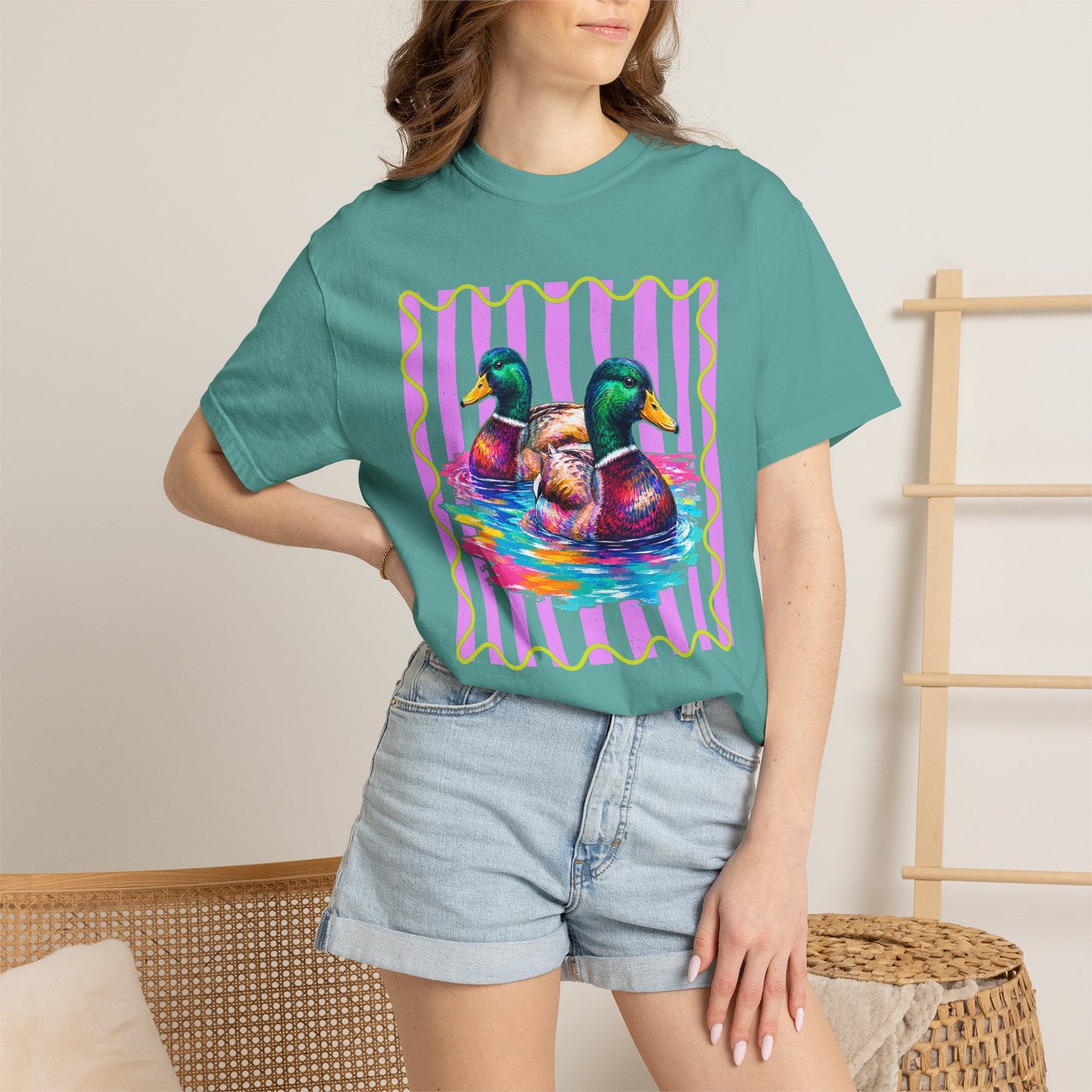 Comfort Colors Mallard Ducks Graphic T-Shirt