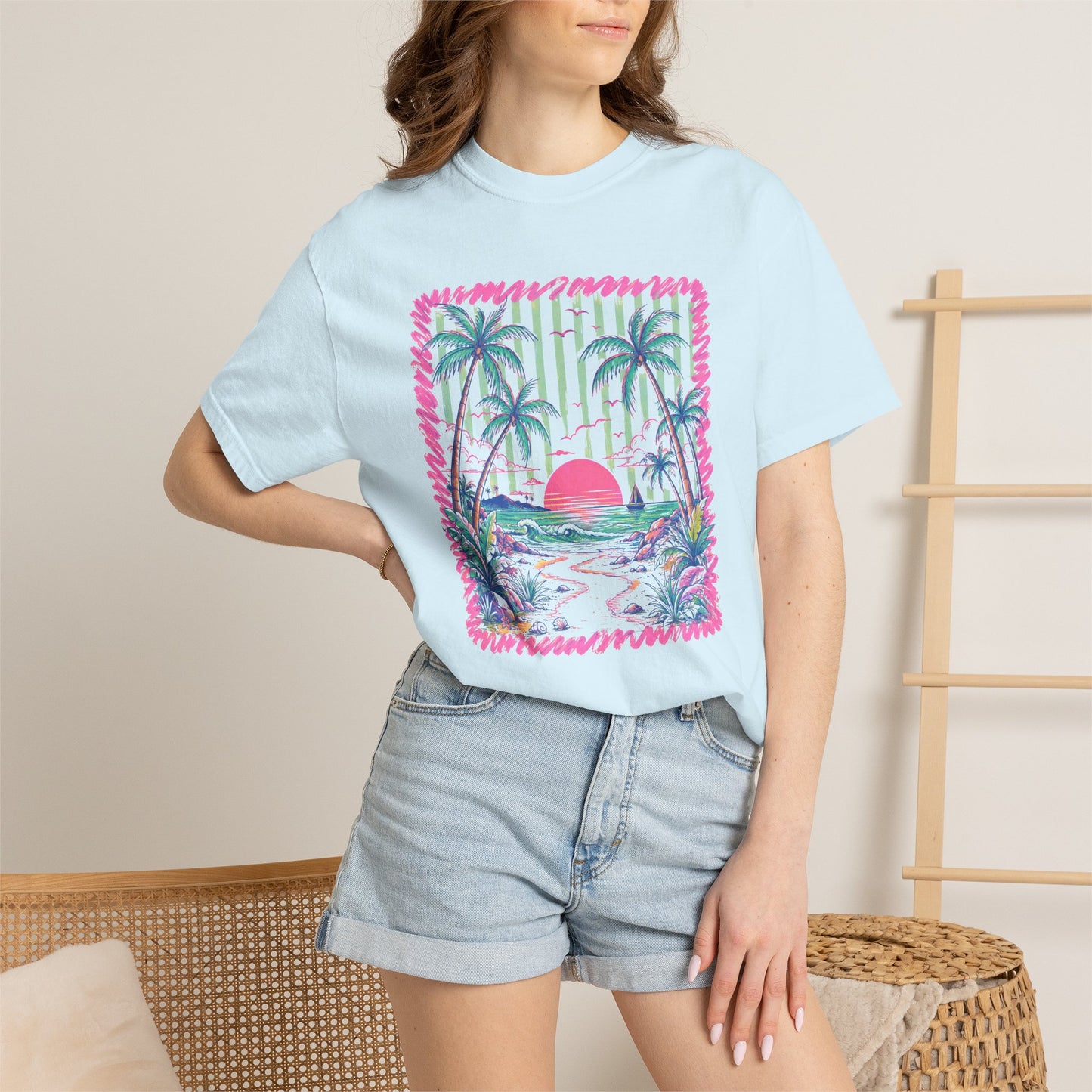 Comfort Colors sunset tee