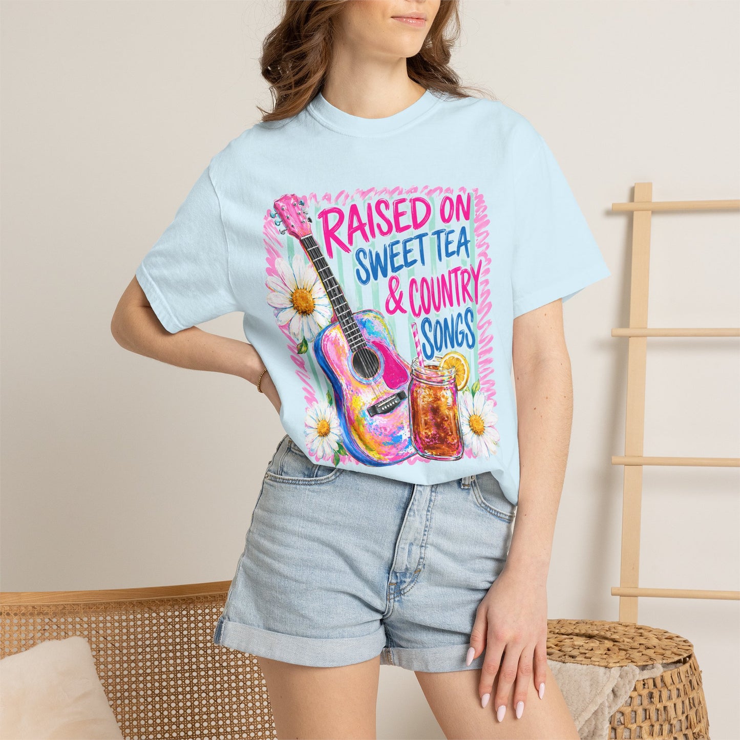 Comfort Colors Raised on Sweet Tea & Country Songs T-Shirt