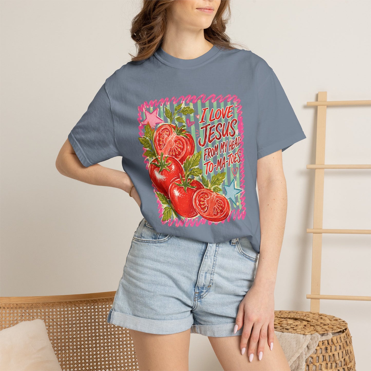 Comfort Colors Jesus Tomato Graphic Tee