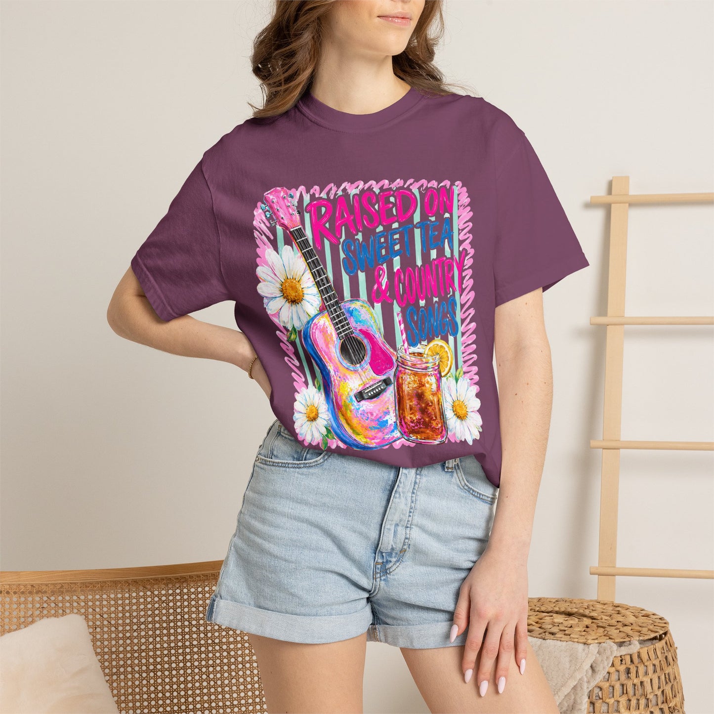 Comfort Colors Raised on Sweet Tea & Country Songs T-Shirt