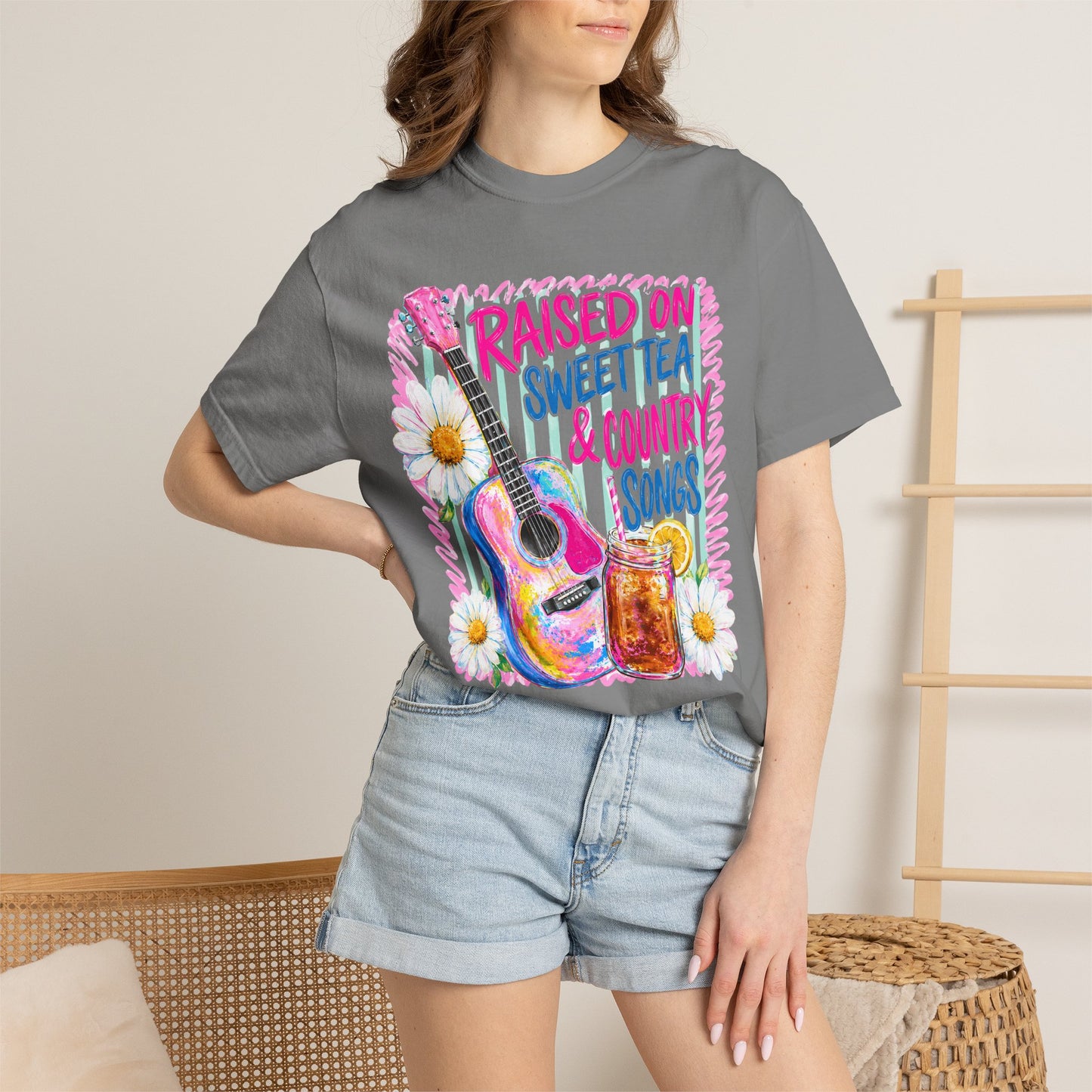 Comfort Colors Raised on Sweet Tea & Country Songs T-Shirt