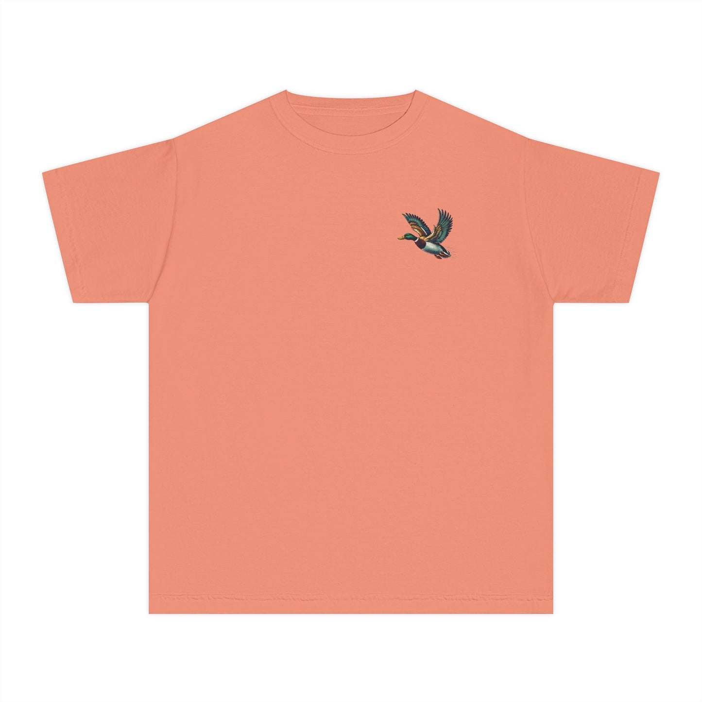Youth Comfort Colors Vintage Duck Hunting Scene with Pointing Spaniel