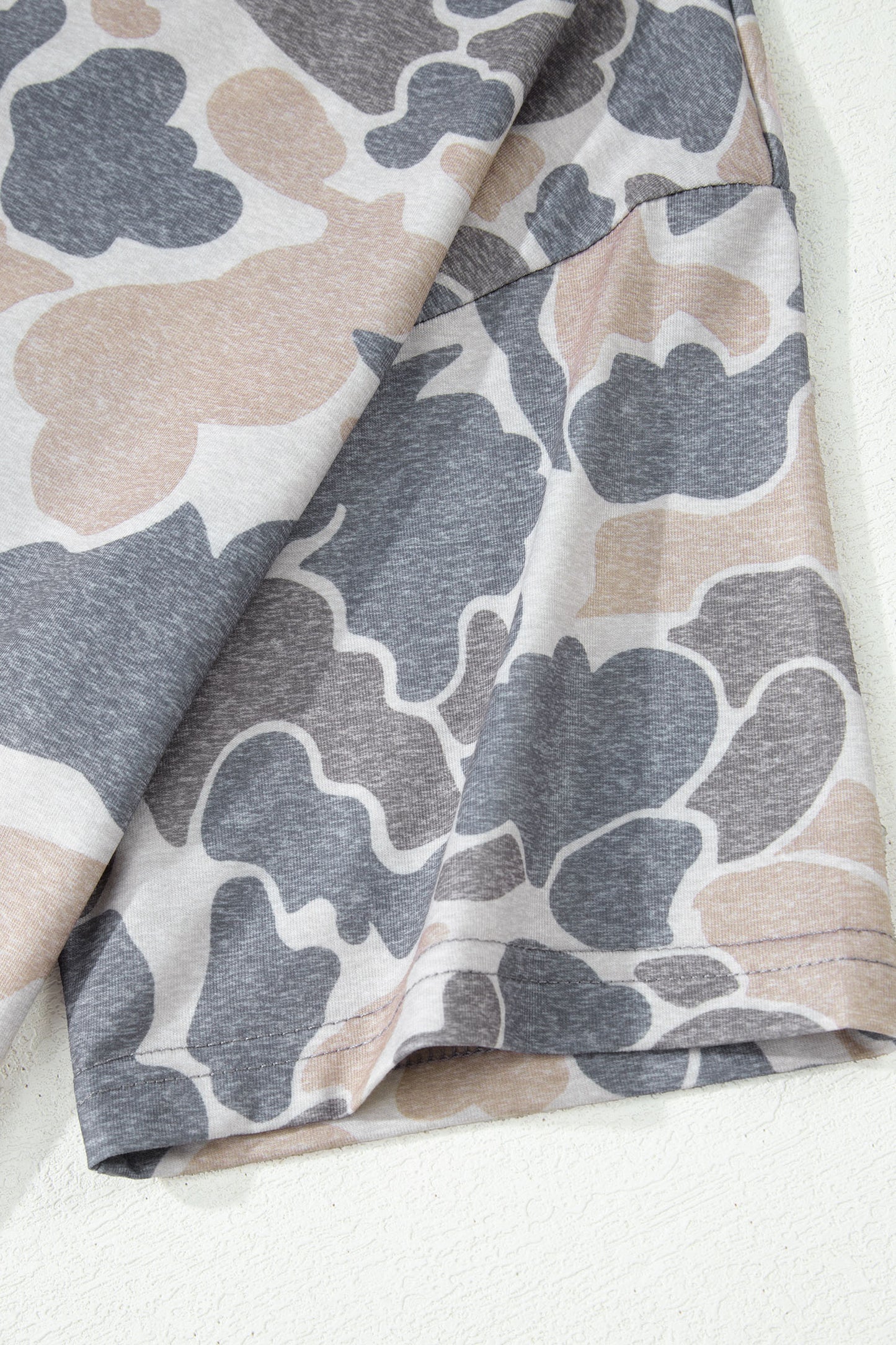 Camouflage Print Women's Casual T Shirt
