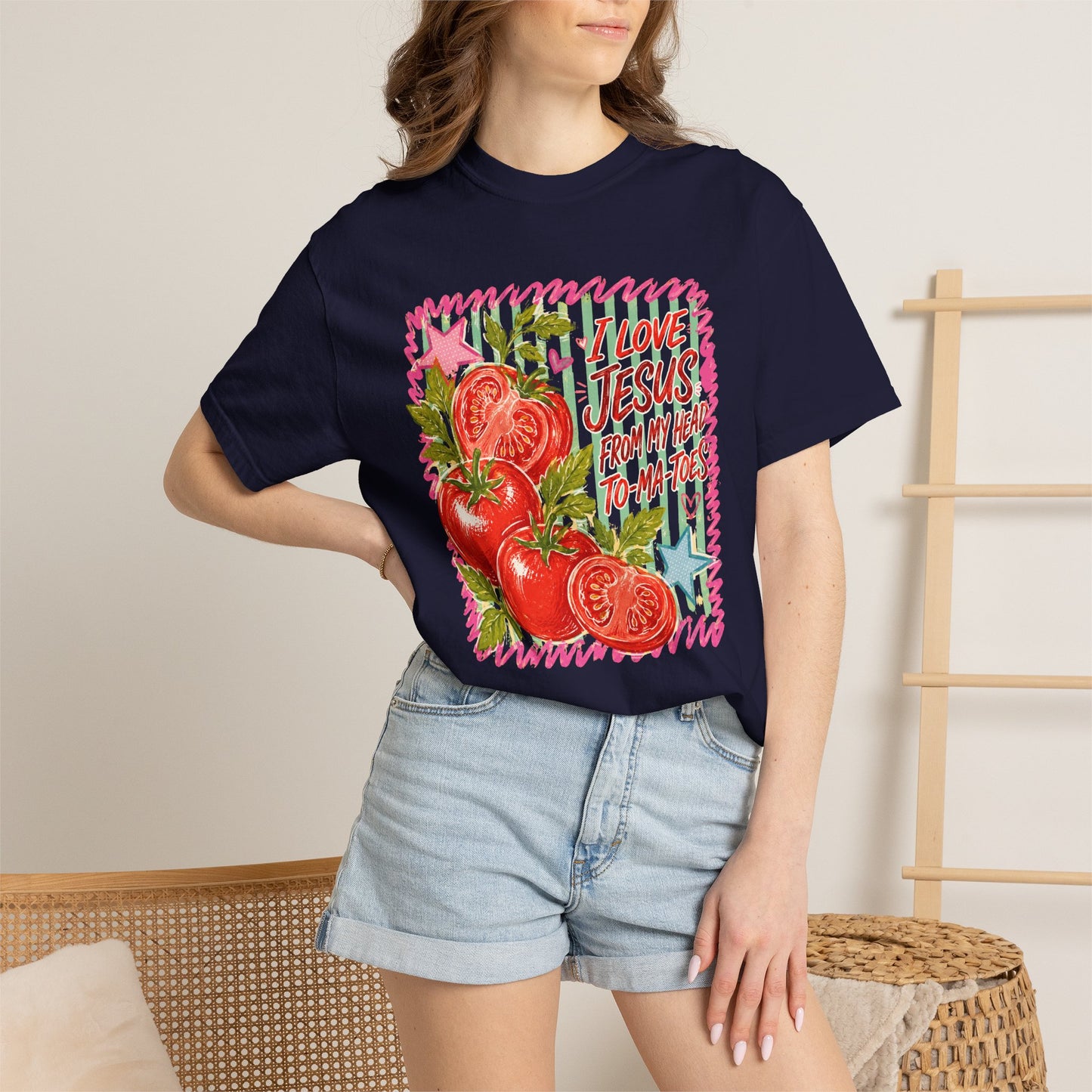 Comfort Colors Jesus Tomato Graphic Tee