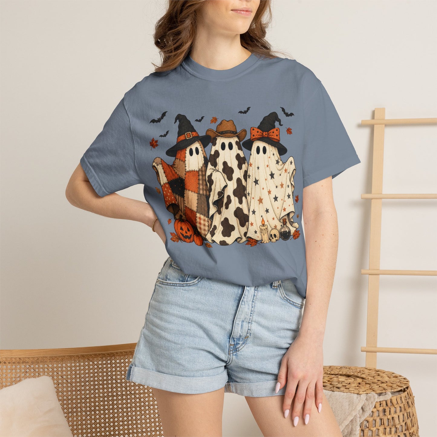 Comfort Colors Halloween Ghost Trio T-Shirt