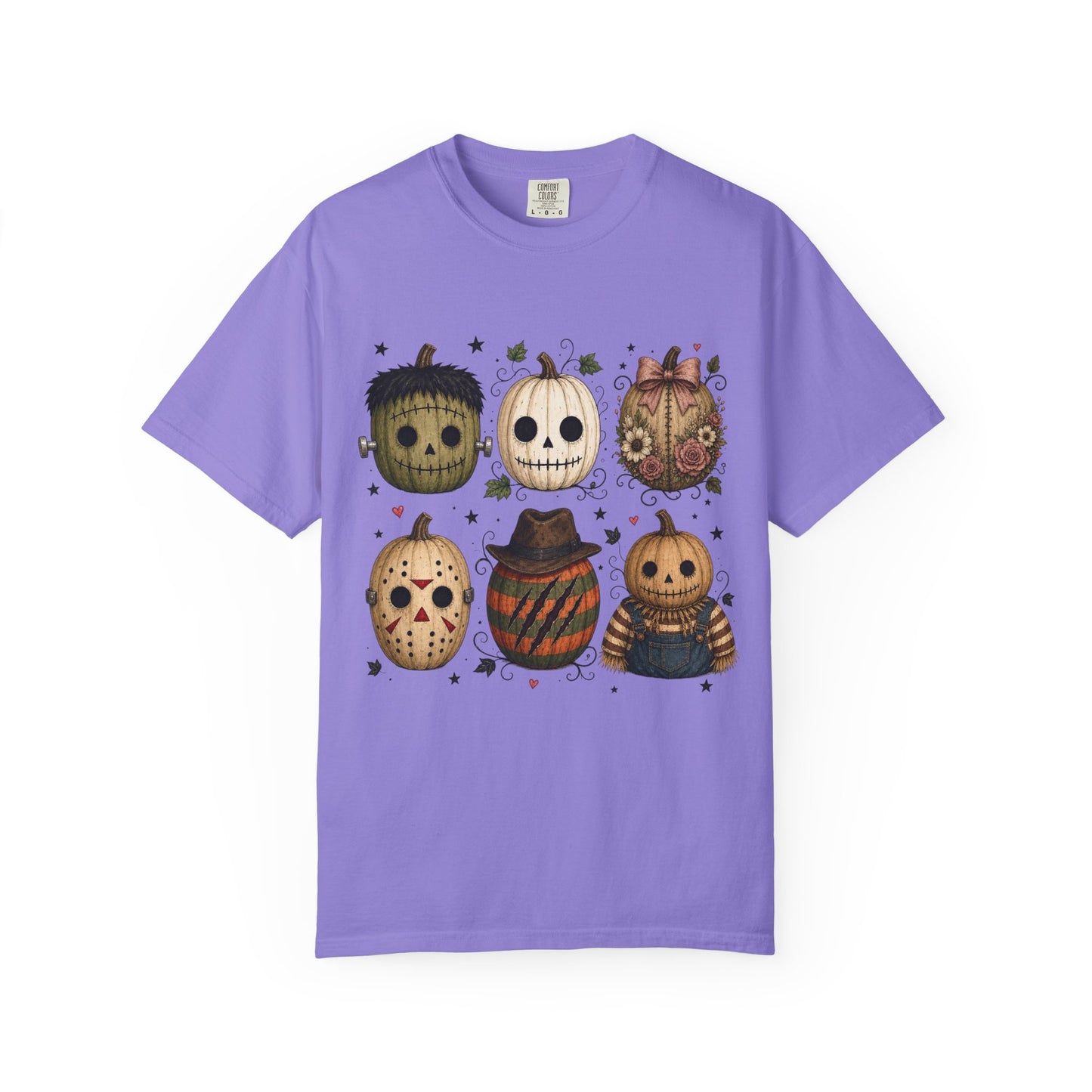 Comfort Colors Halloween Pumpkin Mask T-Shirt