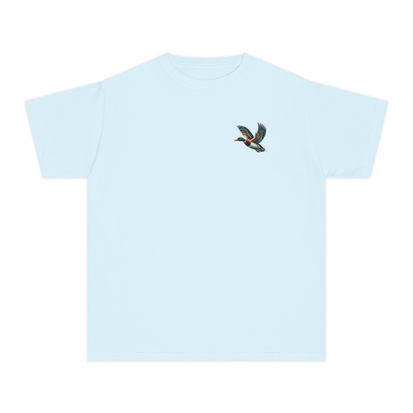 Youth Comfort Colors Vintage Duck Hunting Scene with Pointing Spaniel