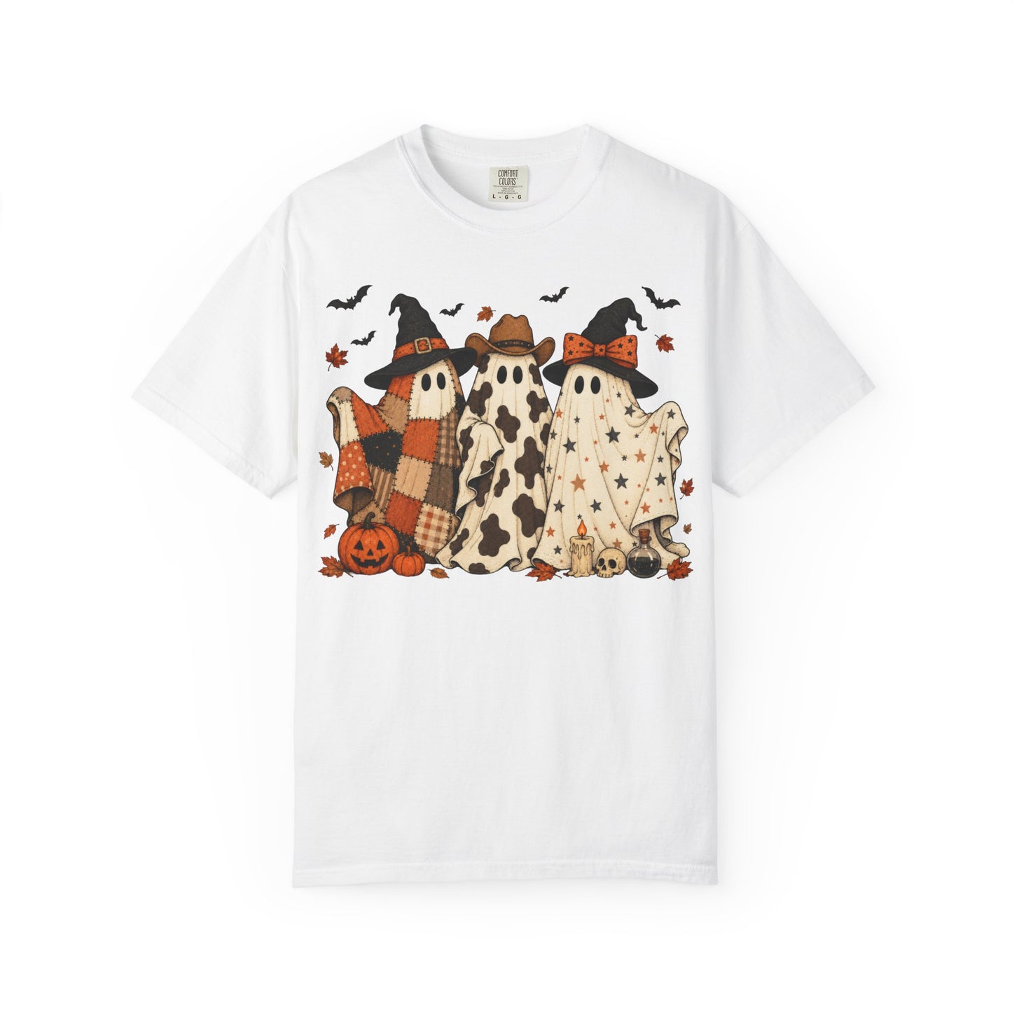 Comfort Colors Halloween Ghost Trio T-Shirt