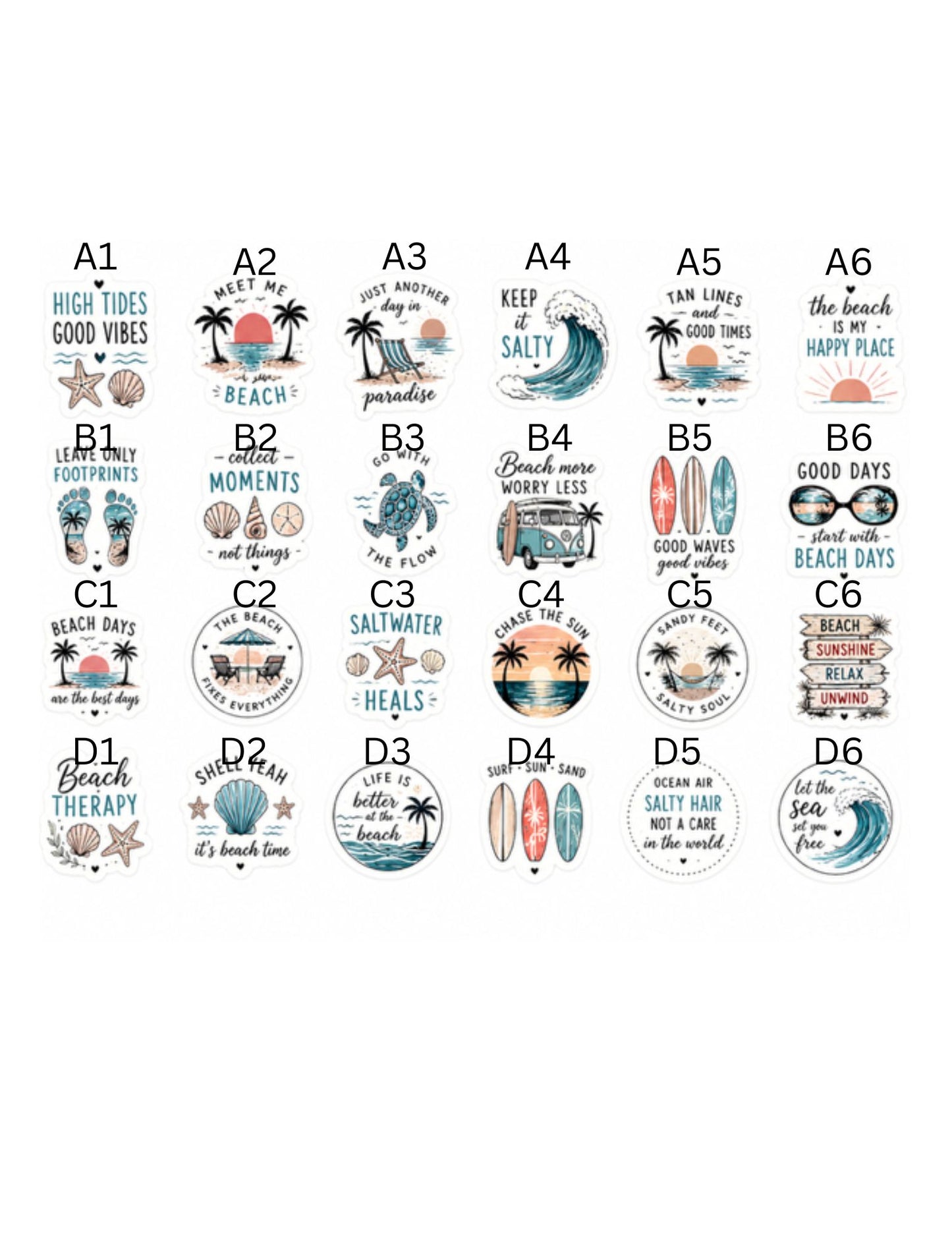 Beach Stickers