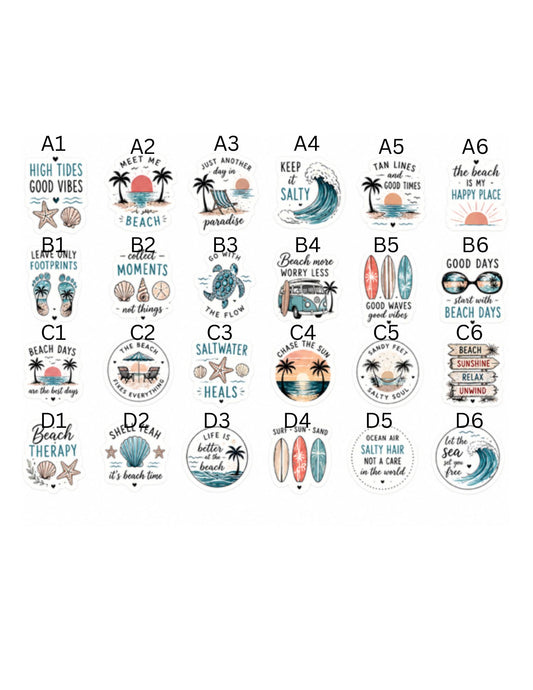 Beach Stickers