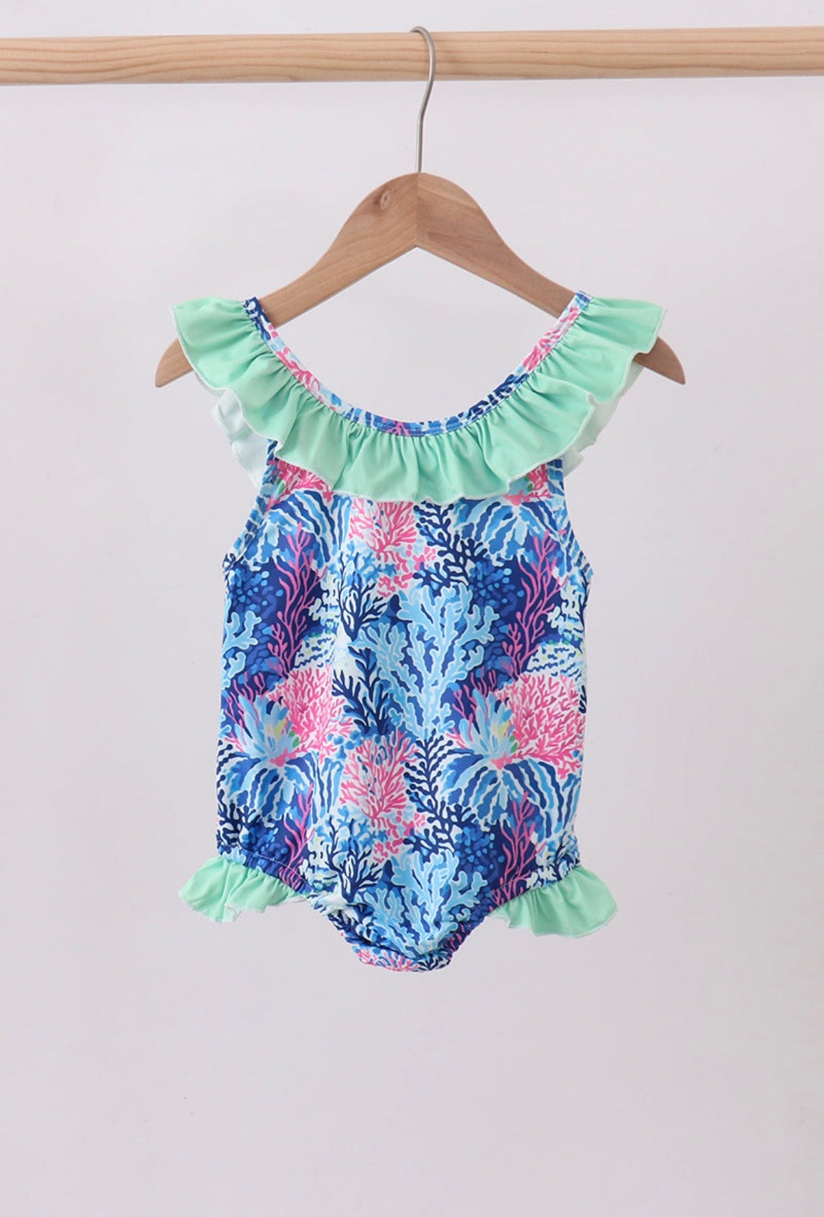 Blue marine creature swimsuit