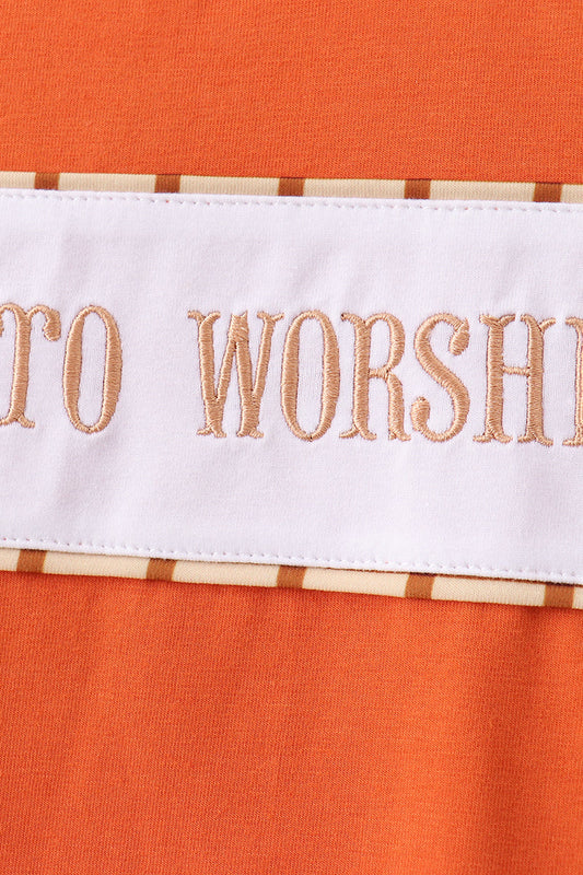 Made to Worship Embroidery Grid Pants Set